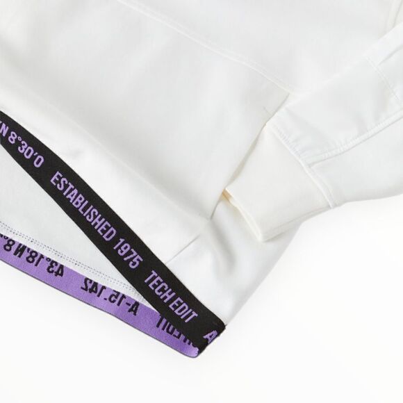 ZARA Kids | Oyster White | ATHLETIC SNAP BUTTON SWEATSHIRT - Picture 4 of 6